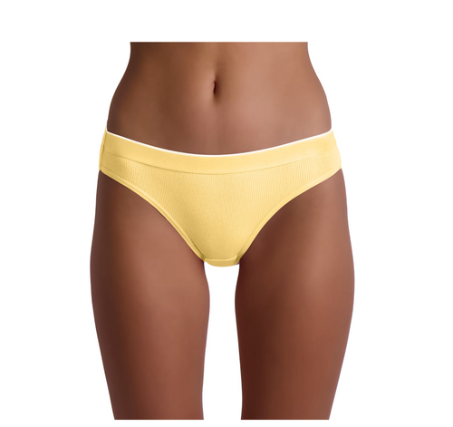 Stretch Ribbed Bikini Underwear, 5-Pack, Women's XS-XXXL