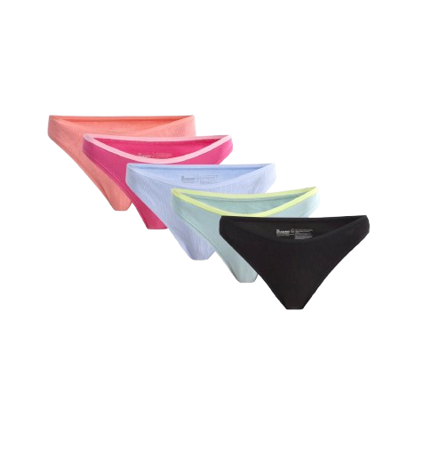 Cotton Bikini Panties, 5-Pack, Women’s and Women’s Plus, Sizes XS-XXXL
