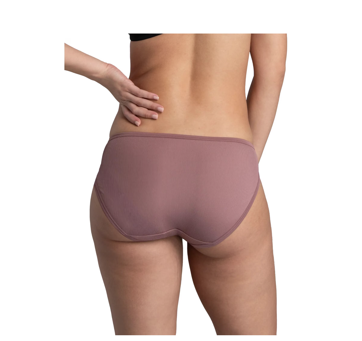 Women's Microfiber Ribbed Bikini Underwear, 6-Pack